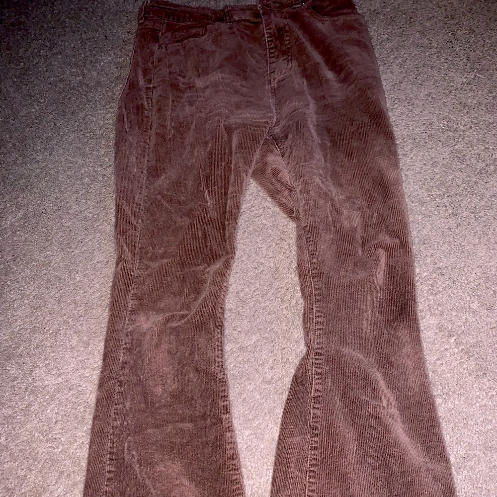 Brown size M. Flare corduroy pants